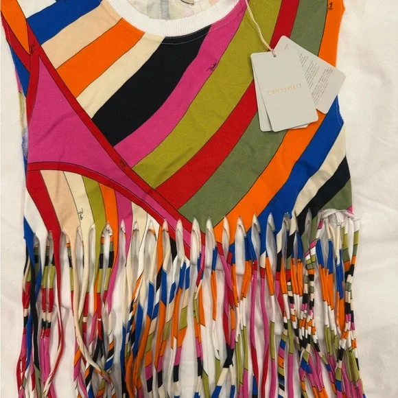 pucci fringe crop top never been worn perfect for either day or night ! - Picture 2 of 5